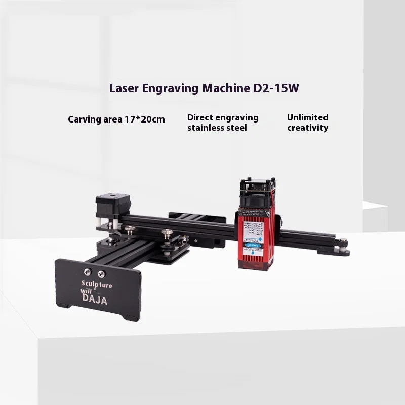 DAJA D2 15W Portable Laser Engraving Machine Laser Engraver Cnc Machine DIY For Engrave Stainless Steel Leather Glass Acrylic