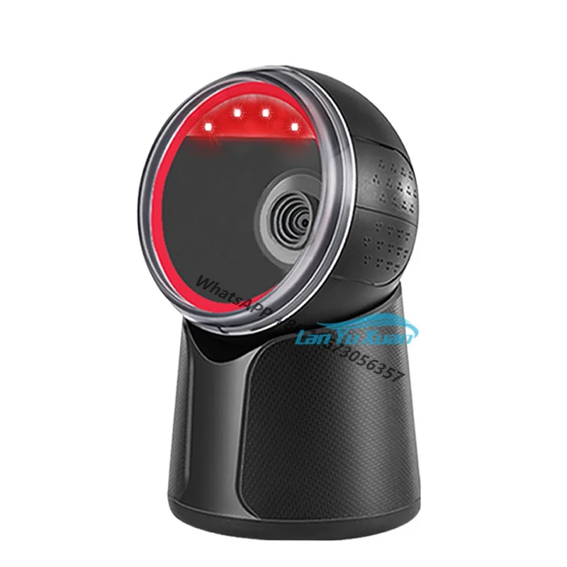 

2 Pieces JR-T52 Desktop Barcode Scanner 1D 2D QR Code Automatic Scanning Can Be Customised Supermarket Price Wired