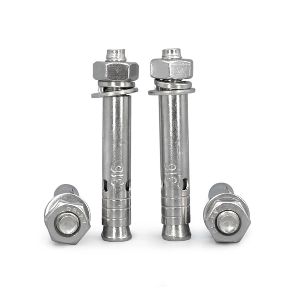 M6 M8 M10 M12 Internal Expansion Concrete Anchor Bolts Canopy Bolts 316 Stainless Steel Hammer Drive Anchor Expansion Bolt Screw