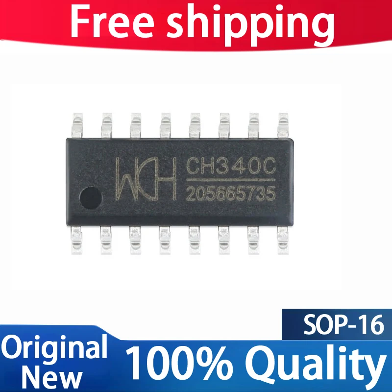 (5-10piece)100% New CH340C sop-16 Chipset