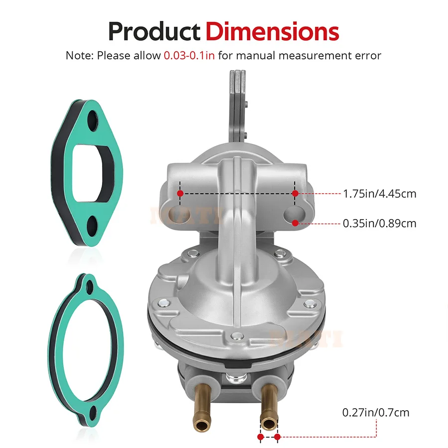 MATI Fuel Pump w/ Insulator Gaskets For Honda Gold Wing 1000 1100 GL1000 GL1100 GL1100I/A 1975-1983 16700-371-014 16700-371-004