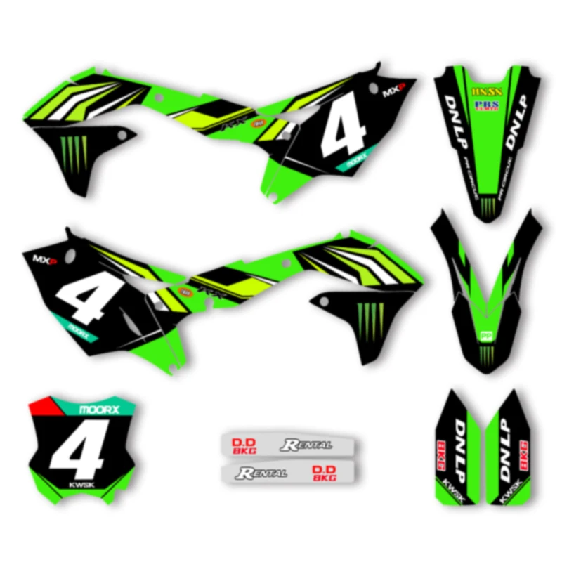 

SPACE Motorcycle Graphics Decals Stickers for KAWASAKI 2016 2017 2018 KXF450 Decals Stickers Kits 001