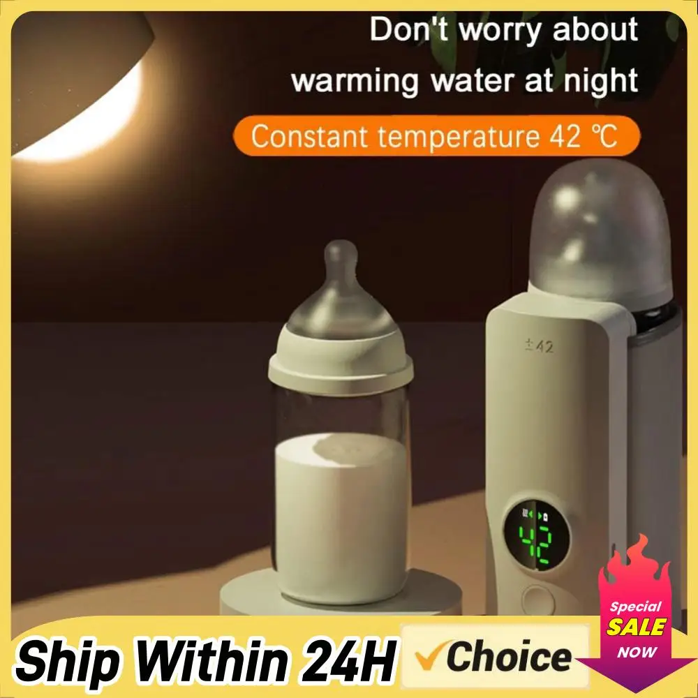 

Portable Bottle Warmer Rechargeable Cordless Milk Warmer Baby Bottle Warmer for Comfortable Baby Feeding On The Go
