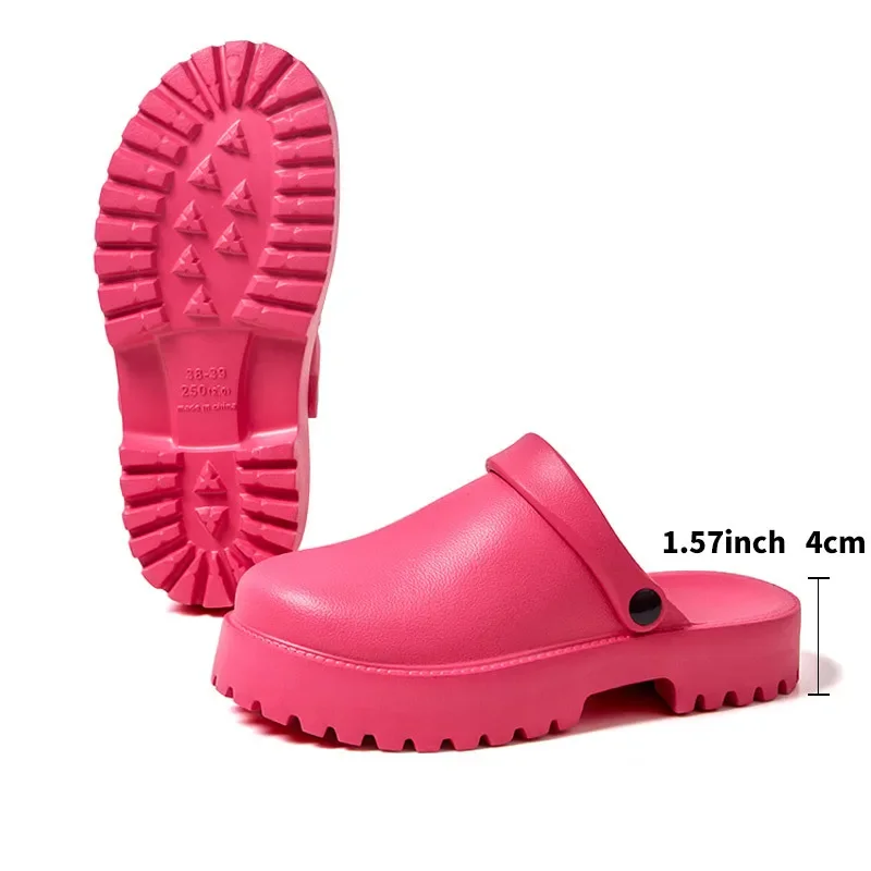 Summer sandals for lady Slippers Women Indoor Beach Thick Sole Eva Slides Heels Woman Lightweight Non Slip Bathroom Flip Flops