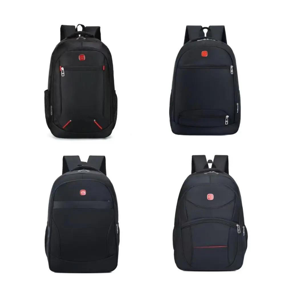 

Waterproof Student School Bag New Large-capacity Solid Color Oxford Men Backpack Simple Bag Laptop Bag Business Travel Bag