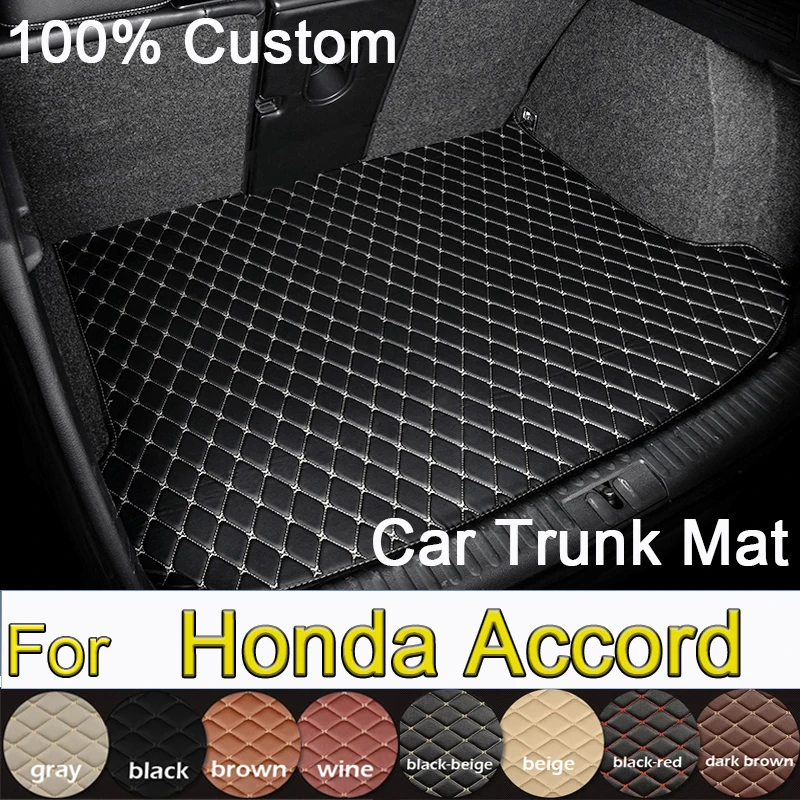 Car trunk mat for Honda Accord Eighth generation 2008 2009 2010 2011 2012 2013 cargo liner carpet interior accessories cover