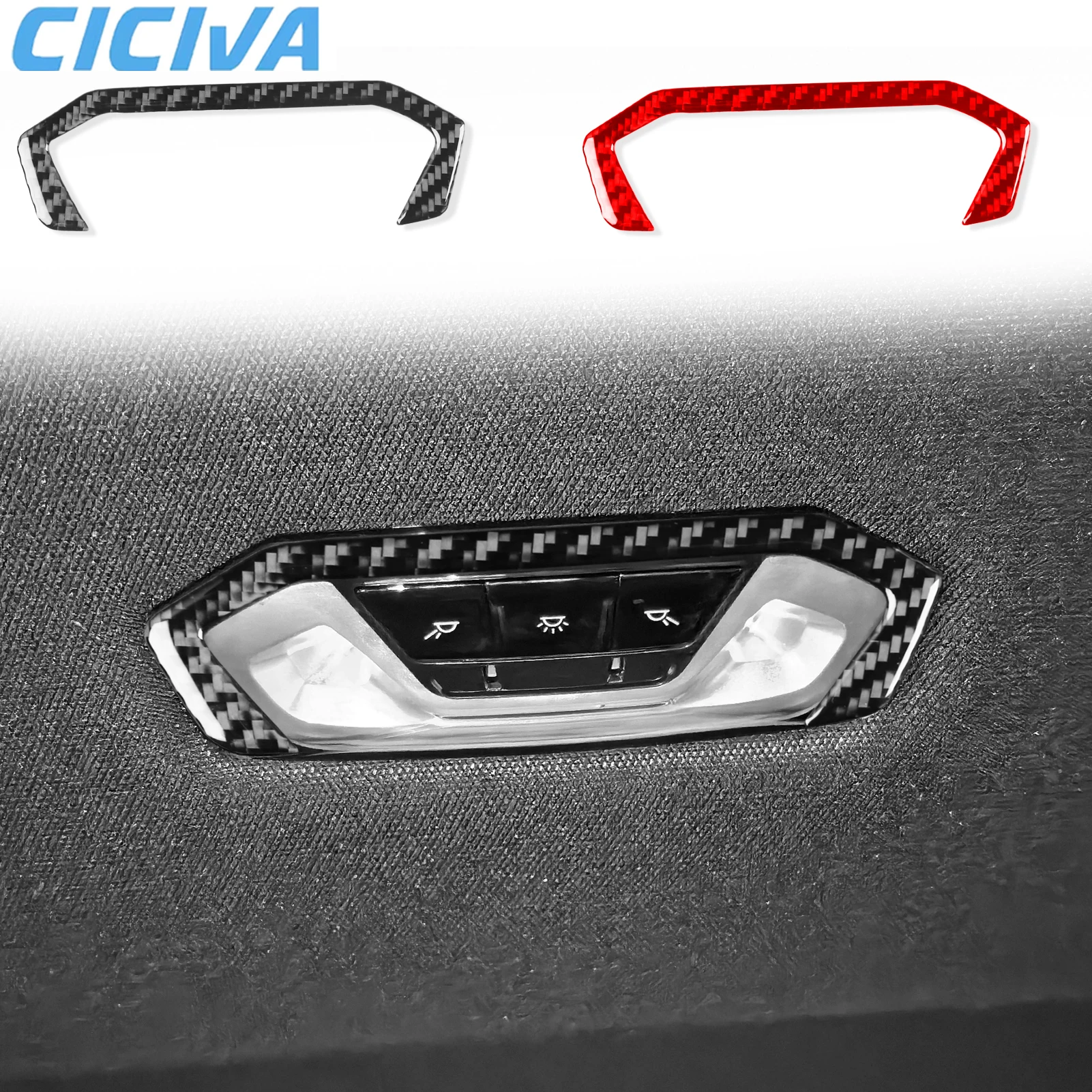 

For BMW 4 Series G22 G23 G26 2021-2024 Carbon Fiber Rear Reading Light Frame Car Accessories Interior Cover Soft Stickers Trim