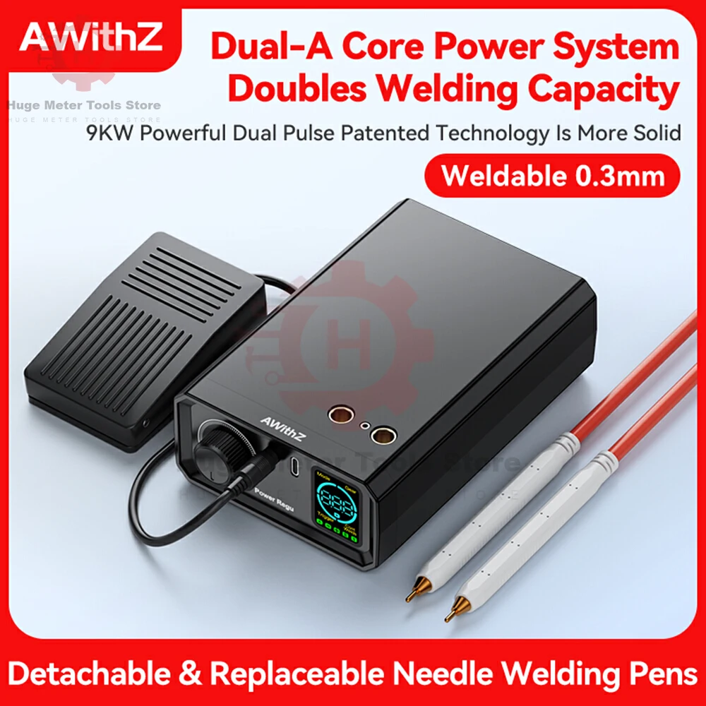 

9000W DIY Spot Welder Kit 0.3mm Nickel Sheet 5000mAh Mini Portable 18650 Battery Lithium Welding Machine Battery Spot Welder