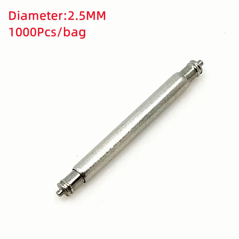 

Diameter:2.5MM Wholesale 1000Pcs / Lot Stainless Steel Spring Bar 20MM 22MM 24MM 26MM Size Available