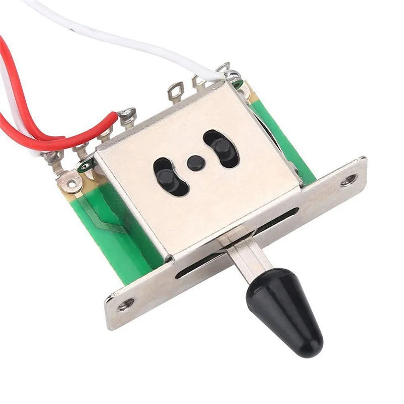 HOES-1 قطعة سلسلة الغيتار اللفاف سلسلة القاطع دبوس مجتذب و 1 قطعة الأواني ل Strat الغيتار سلكي مسبقا 5 طريقة التبديل 3-500 كيلو وعاء