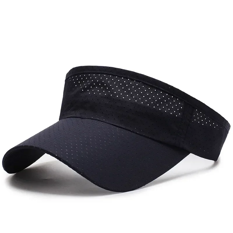 

Summer Breathable Air Sun Hats Men Women Adjustable Visor UV Protection Top Empty Solid Sports Tennis Running Sunscreen Cap Hat