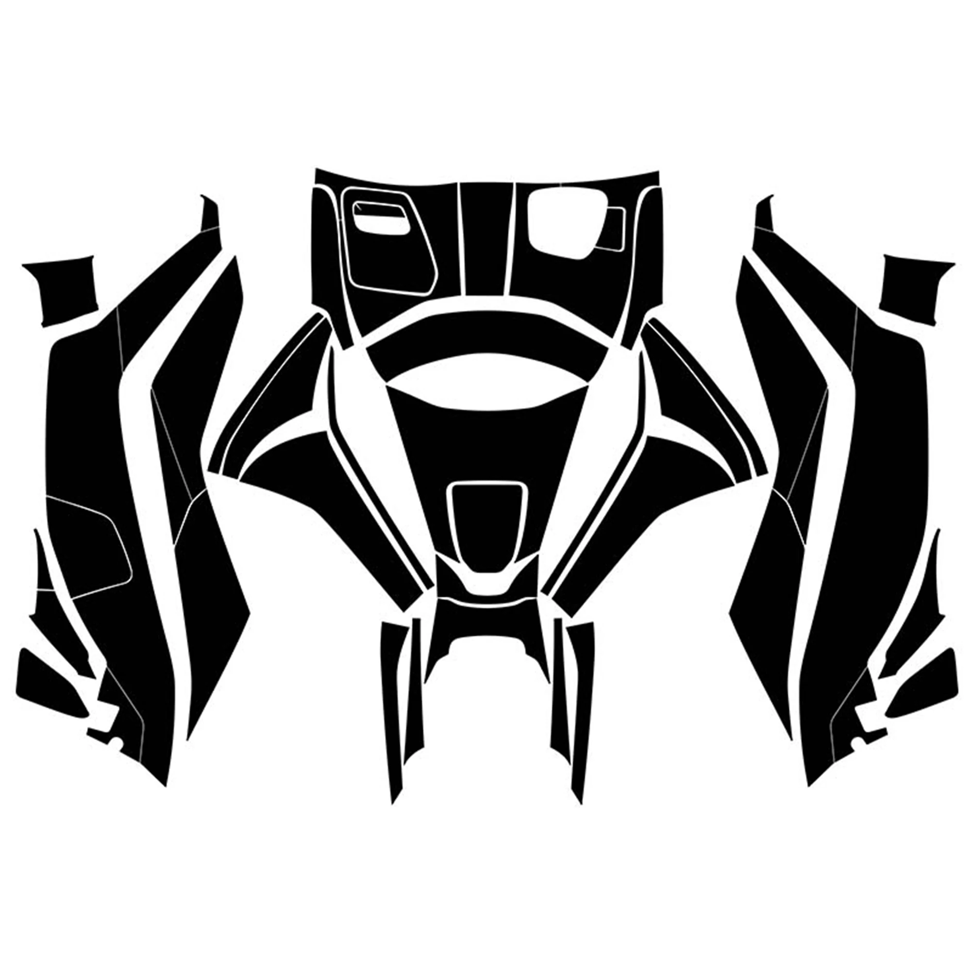 Compatible with Haojue UFR150 Motorcycle Anti Slip Tank Pad Sticker Scratch Resistant Fuel Tank Protector Decal Scooter Accessor 3