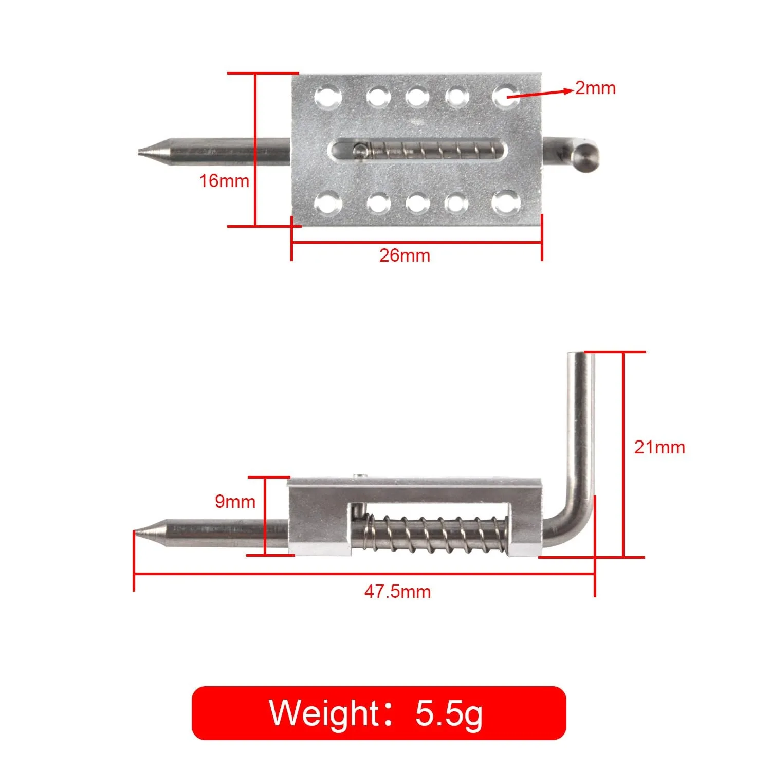 1Pc High quality Latch For RC Model Airplane Spring Quick opening and closing