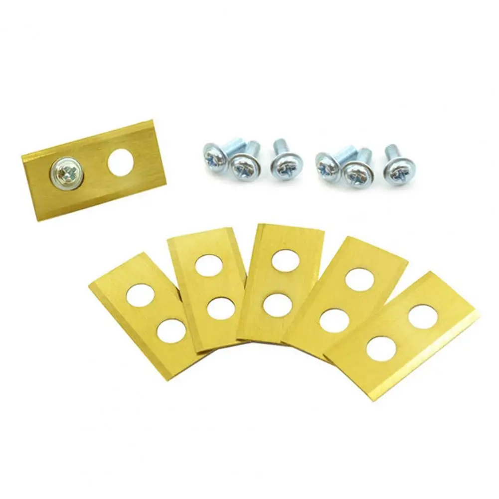 

45 Pcs Lawn Mower Blades Stainless Steel Double Hole Blades Lawnmower Blades with Screws for WORX Landroid Models