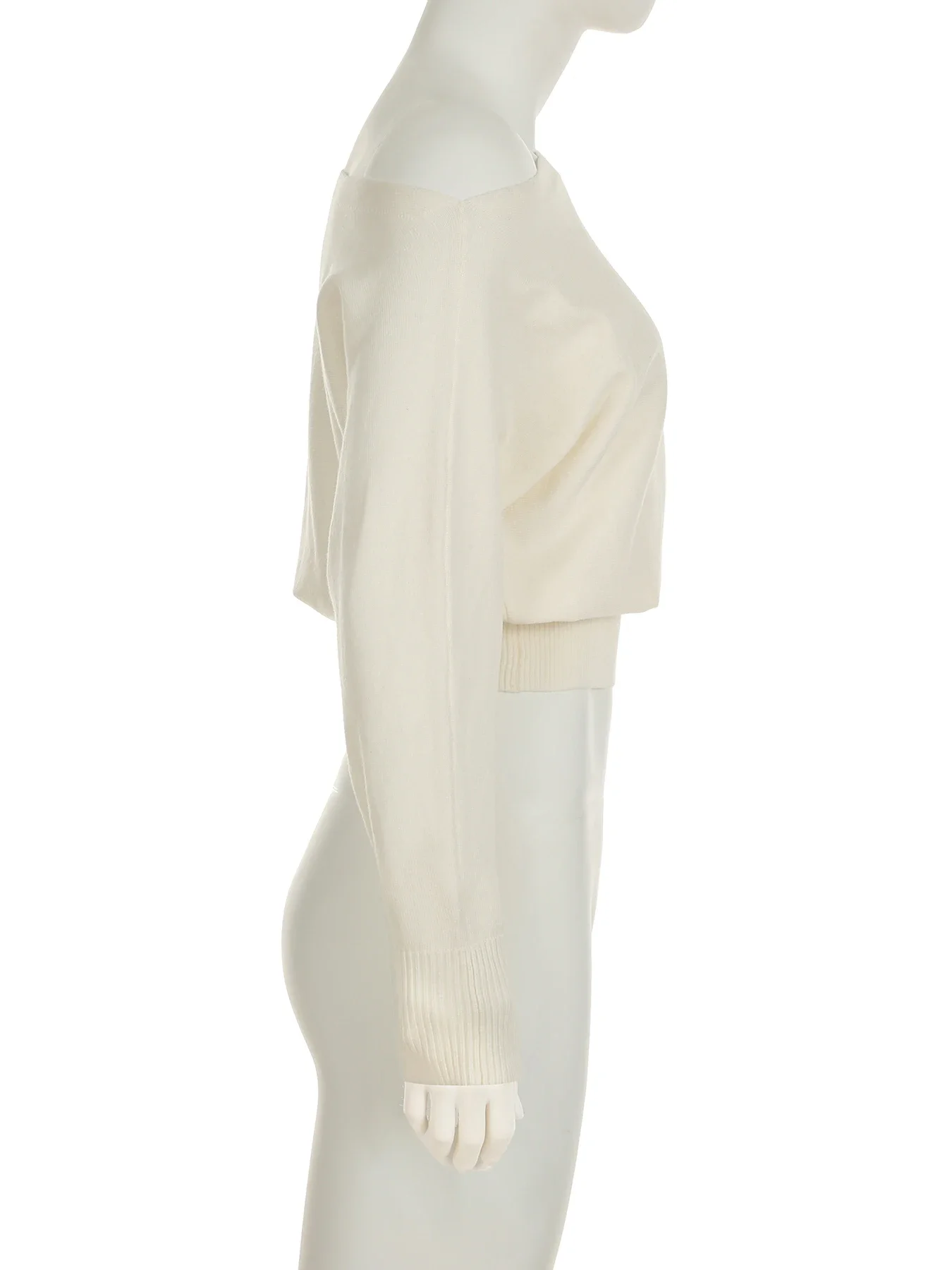 الصلبة خارج الكتف سترة فضفاضة مائل الرقبة طويلة الأكمام محبوك البلوفرات النساء الخريف الشتاء أزياء سيدة عادية