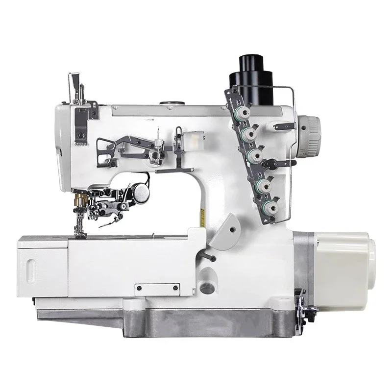 Flat Head Three-Needle Five-Thread Interlock Sewing Machine
