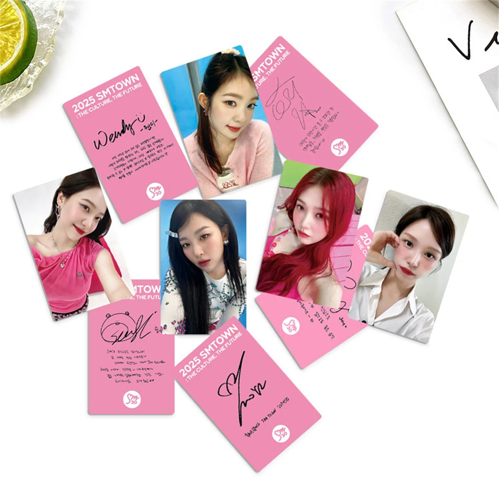 5 unids/set KPOP RedVelvt 2025 SMTOWN tarjetas fotográficas Irene WENDY Joy Yeri SeulGi miembro postal tarjetas Lomo de doble cara colección de Fans