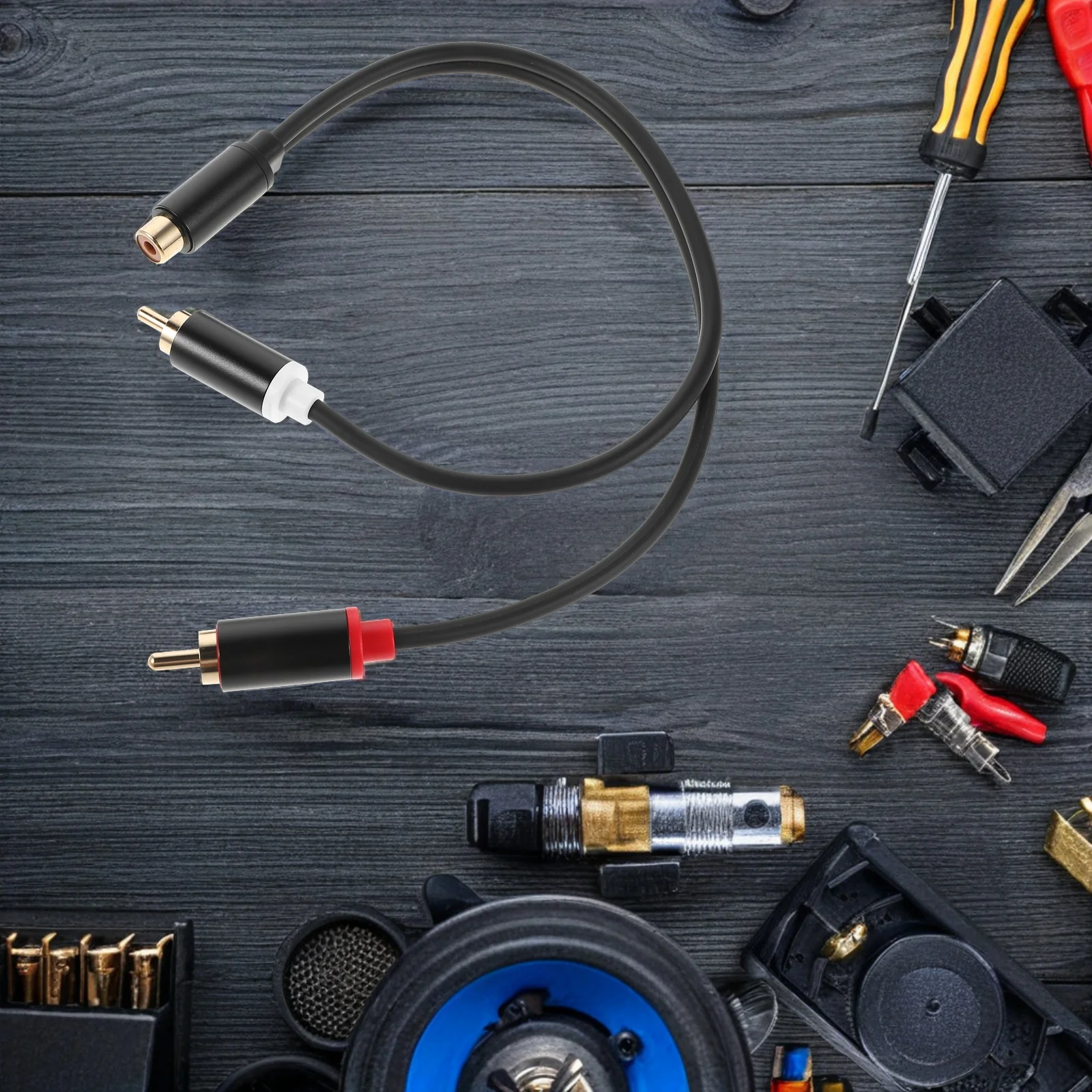 

0.3M Gold Plated Female To Dual Male Audio Splitter Cable Y Shaped Extension Cord For Stereo System Smartphone Car Audio