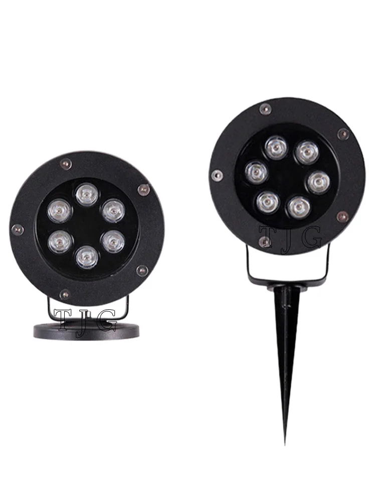 Lampe de pelouse imperméable à LED avec pic, spot lumineux, conforme à la norme IP65, éclairage d'extérieur, luminaire de paysage, idéal pour un jardin ou un sentier, 3/10/18W, AC 220V DC 12V