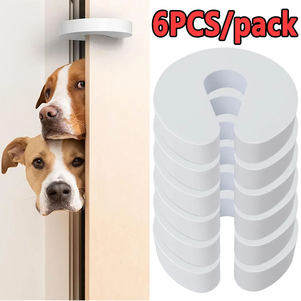 6PCS Door Pinch Guard Pet Door Stops Slam Stopper Safety Soft Foam Protectors Children Safety Baby Safety Finger Protect