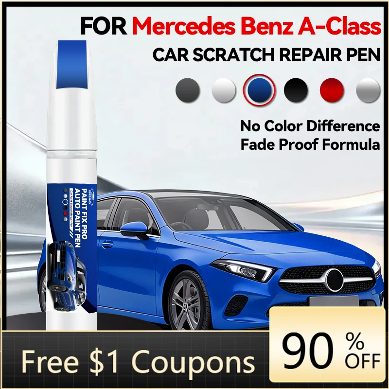 

Ручка-корректор для ремонта лакокрасочного покрытия Mercedes-Benz A-Class 1997-2025 W169 W176 W177, средство для удаления царапин, автоаксессуары, черный, белый
