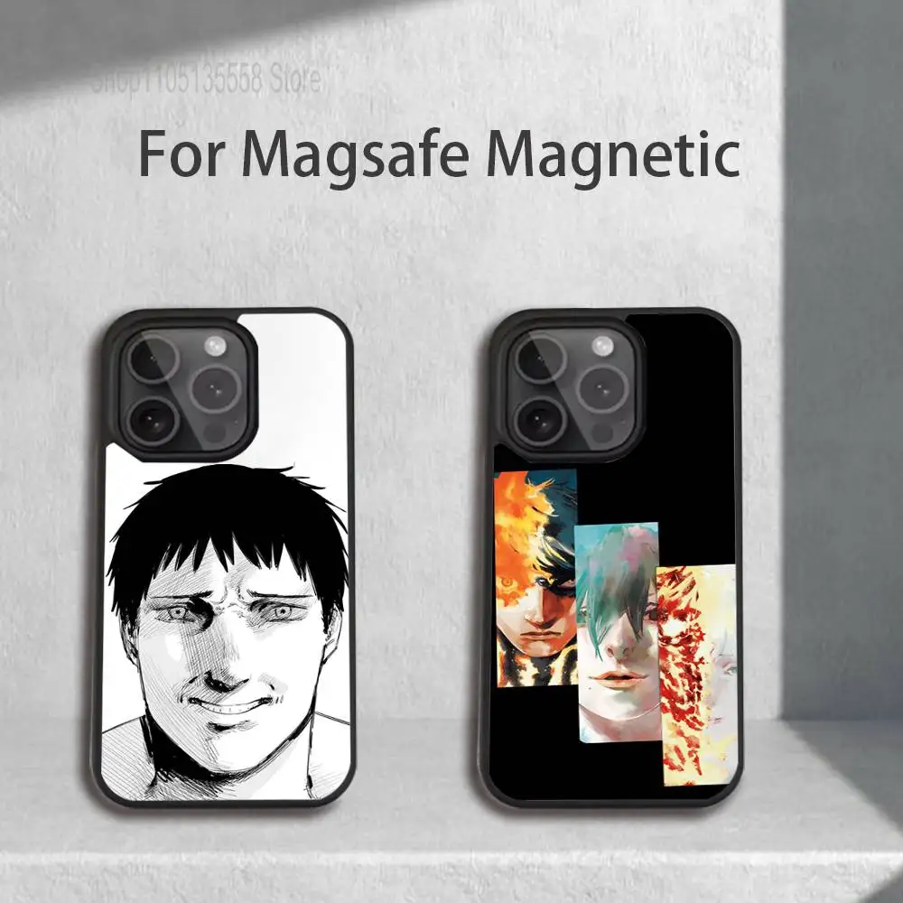 

Anime Fire P-Punch Phone Case For IPhone 17,16,15,Pro,Max,Air,14,Plus,13,12,11 Magesafe Wireless Charge Cover