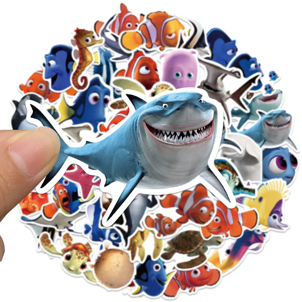 Disney-Autocollants du film Finding Nemo pour enfants, autocollants de dessin animé Kawaii, ordinateur portable, ordinateur portable, voiture,