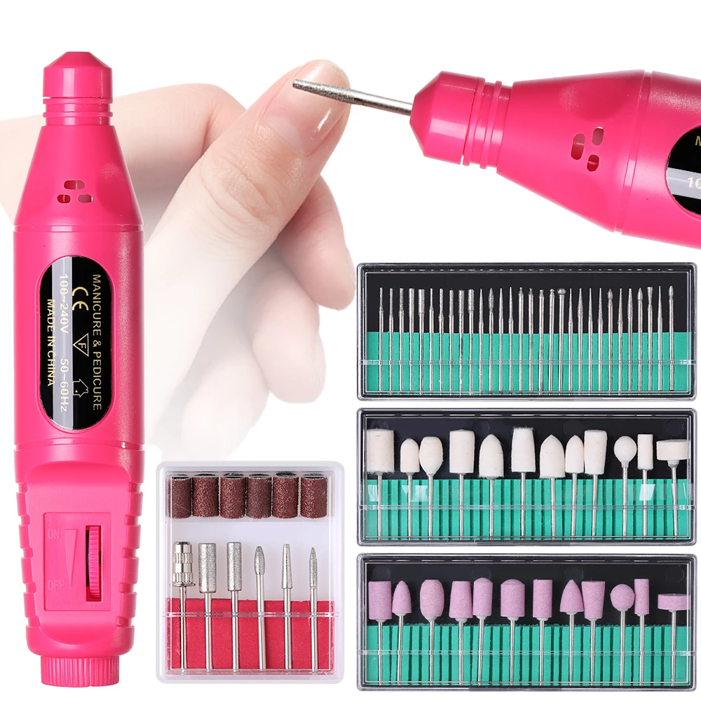 All-in-One Electric Nail File Pen: The Ultimate At-Home Manicure Solution for Gel Polish Removal & Nail Shaping - Lightweight