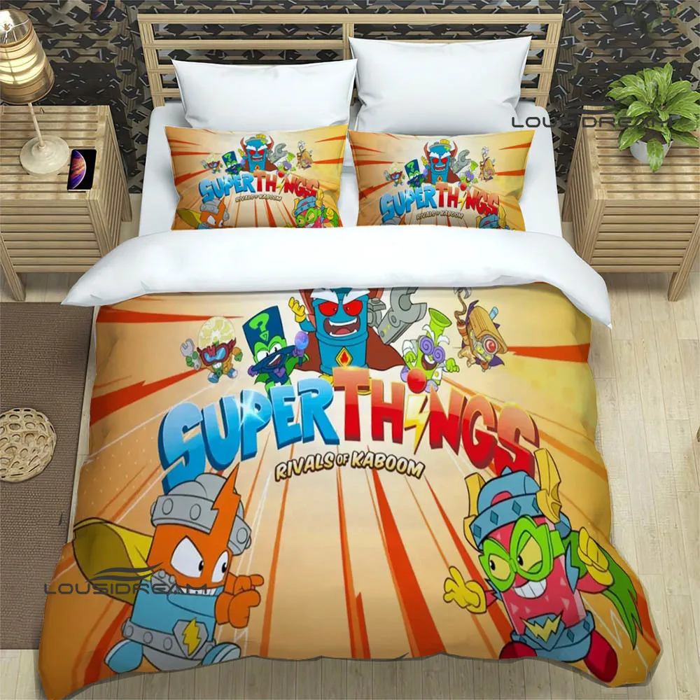 Cute cartoon Super Zings Bedding Sets exquisite bed supplies set duvet cover comforter set bedding set luxury Birthday Gift