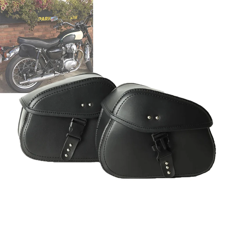 

PU Electric Motorcycle Saddlebag Waterproof Motorbike Side Tool Luggage Package Saddle For Harley Suzuki Kawasaki CMX500 Bag