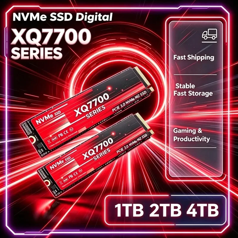 XQ7700 M.2 2280 NVMe SSD 2TB 4TB Internal Solid State Drive High Speed PCIe 3.0 Storage Hard Disk For Laptop Desktop Gaming PC
