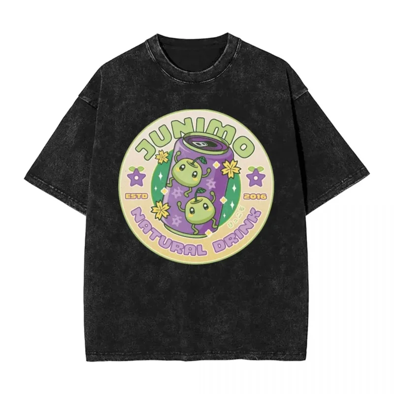 

Junimo футболка оверсайз в стиле хип-хоп с принтом природных напитков Stardew Valley