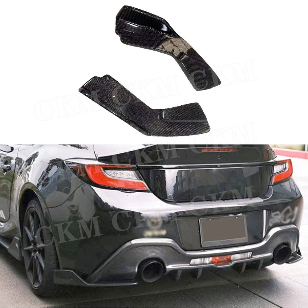 

CKMUUER Carbon Fiber Rear Flaps Apron for Toyota GR86 Subaru BRZ 2022 2023 Rear Splitters FRP Car Styling Accessories Body Kits