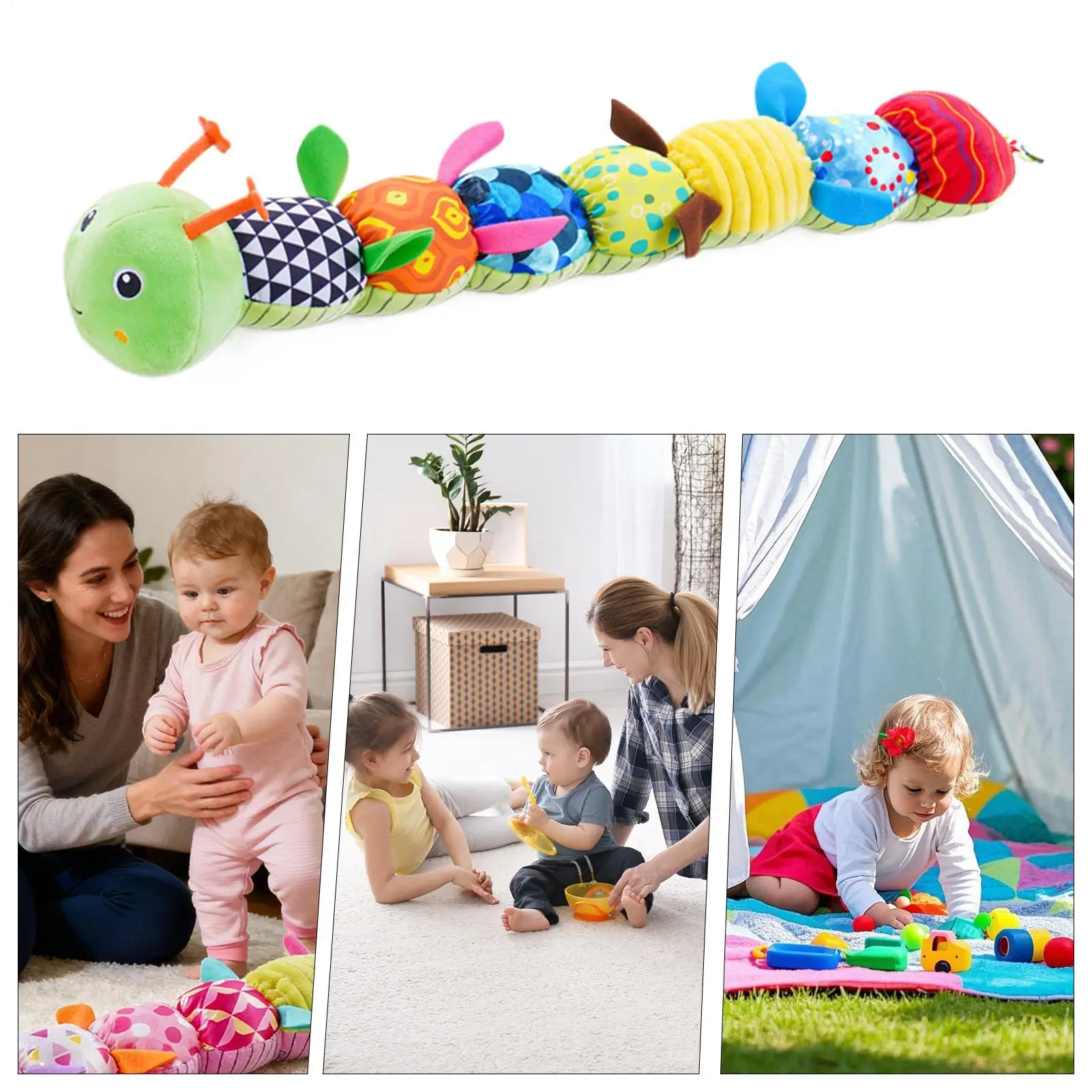 

Plush Teether Toy Soft Calming Collectibles Doll Calming Sensory Toys For Boy Girl Child Parent Travel Nursery Crib Bedroom