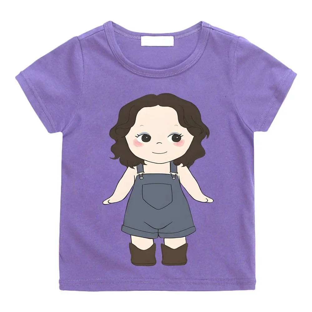 

Футболки Sonny Angel для детей, футболки с рисунком аниме, Модные свободные топы с коротким рукавом для девочек, эксклюзивная одежда для студентов и подростков