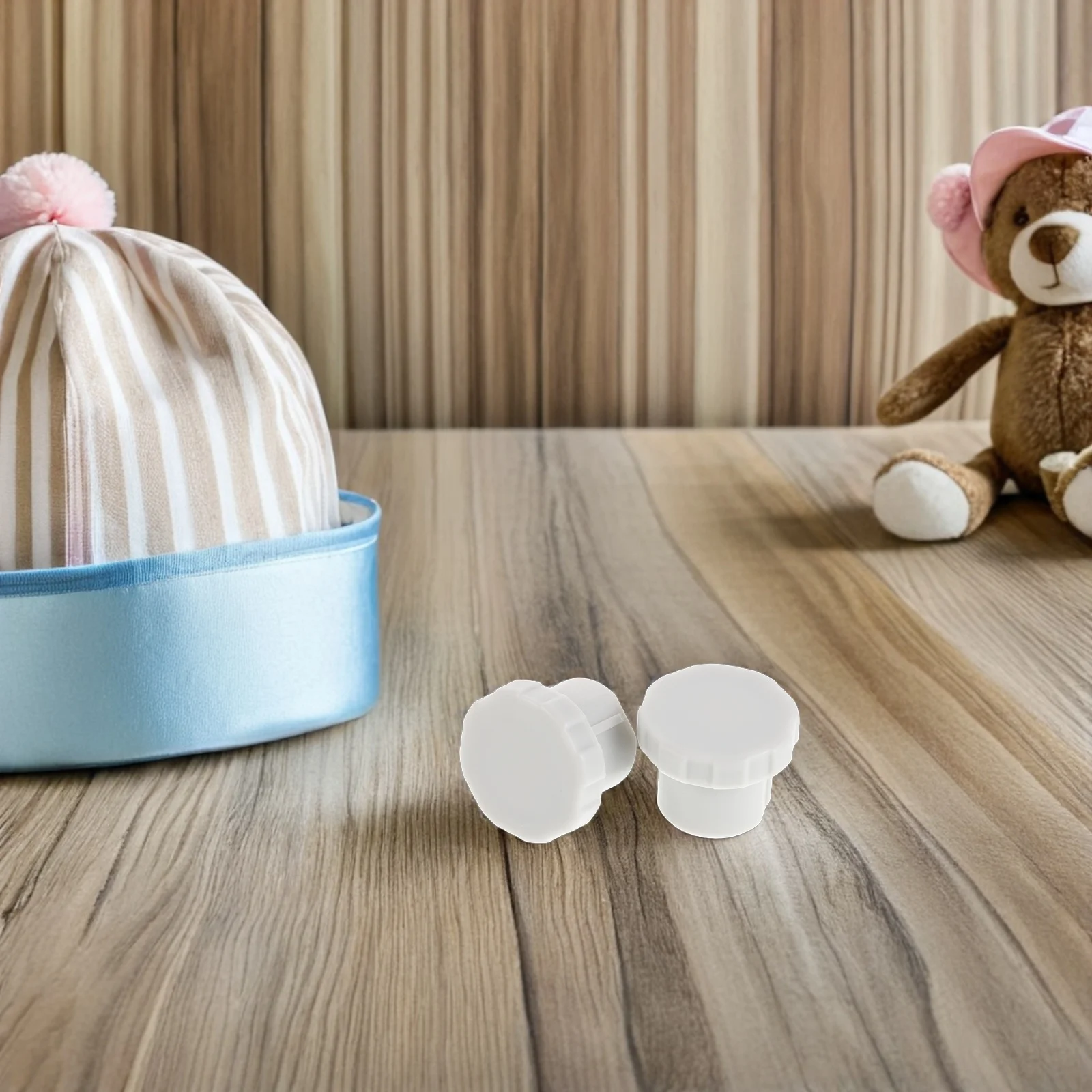 Tappi di plastica per coperchio a vite per box per bambini da 2 pezzi per recinzioni di gioco Tappi per dadi di facile installazione Coperture di sicurezza per bulloni nelle aree di gioco