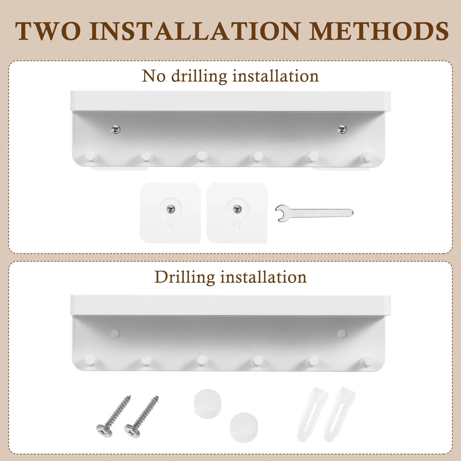 شماعة ميدالية آمنة تعرض جدار فولاذي مقاوم للصدأ رف مثبت بتصميم بسيط وسام تخزين شماعات عرض حامل معدني للميداليات #1