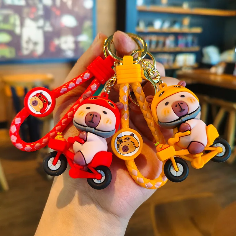 

Capibala Keychain Pufferfish Dolphin Gift Cartoon Cute Anime Keychain Cross Border Doll Machine Kawaii Cute Personalized Gifts