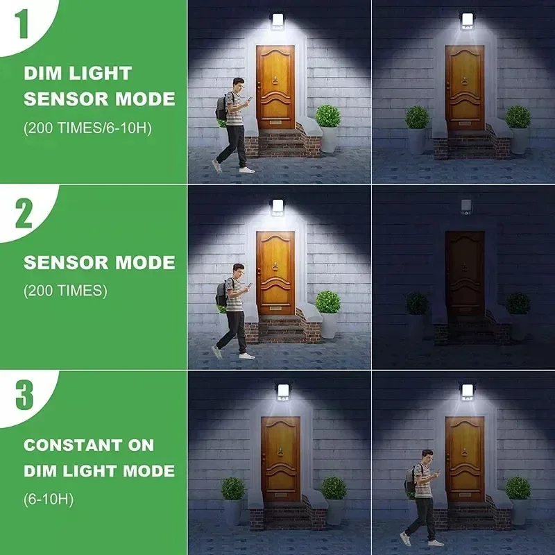 ضوء الشارع LED بالطاقة الشمسية - مستشعر حركة IP65 مقاوم للماء للتخييم والفناء