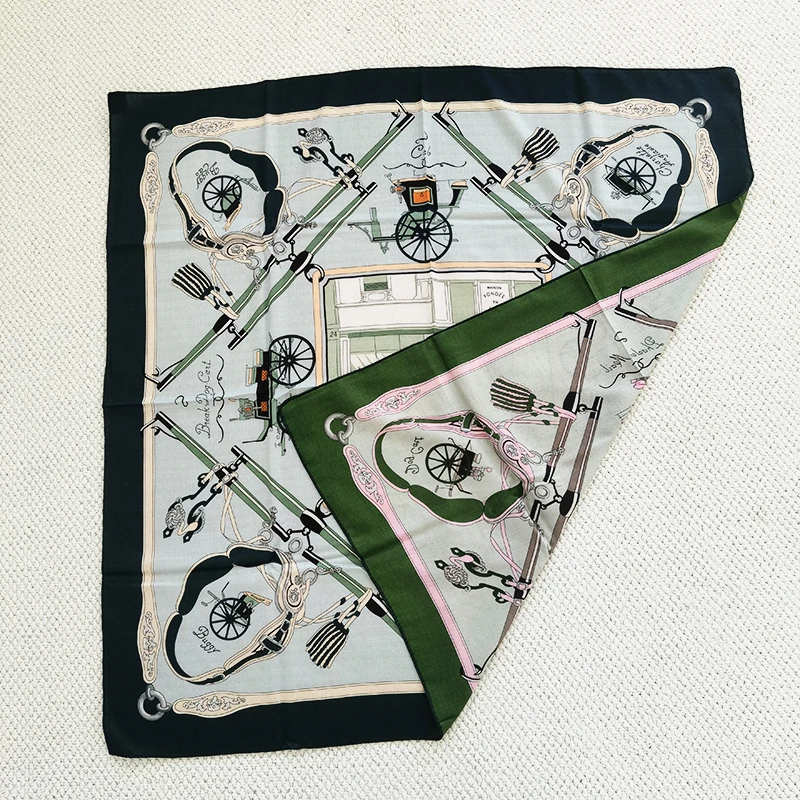 

110CM 110CM Scarf Luxury Designer Shawls Double Faced Winter Scarf Neck Head Hair Scarves Bag Clothing Accessories Animal City