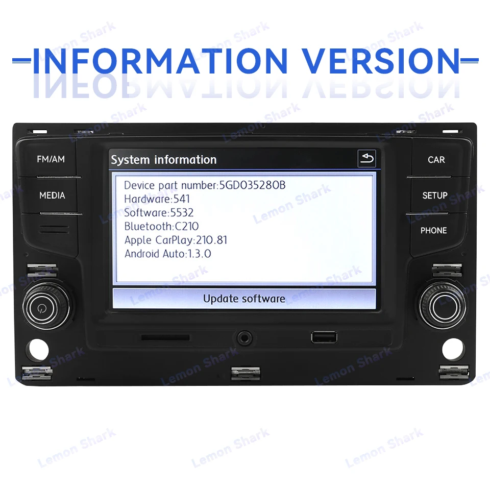 5GD035280B Noname Carplay راديو السيارة أندرويد السيارات 6.5 بوصة MQB MIB MirrorLink ستيريو لشركة فولكس فاجن جولف 7 MK7 السابع باسات B8 تيجوان