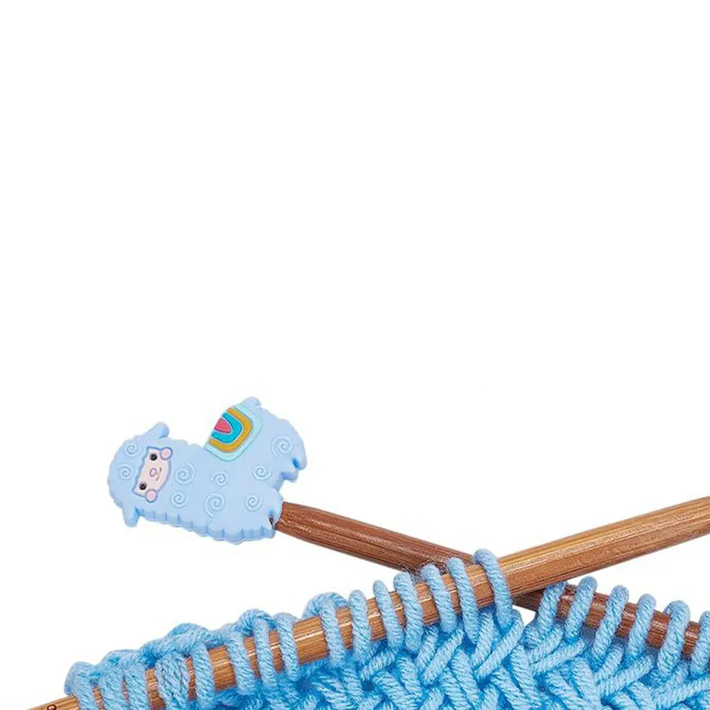 

1 set Alpaca Knitting Needle Stoppers Silicone Point Protectors Tools Accessories Sewing Gadgets Craft Supplies