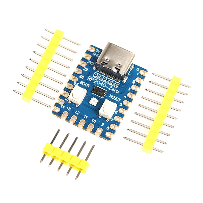 

RP2040-Zero Raspberry Pi мини микроконтроллер, макетная плата PICO, модуль RP2040, двухъядерный Cortex M0 + процессор, 2 Мб Flash