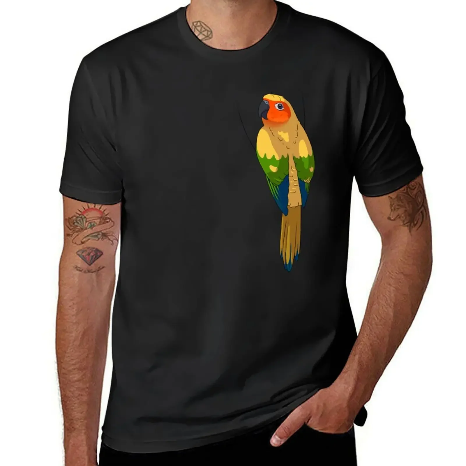 

Sun Conure T-Shirt vintage graphic tee shirts graphic tee plain Men's t-shirts