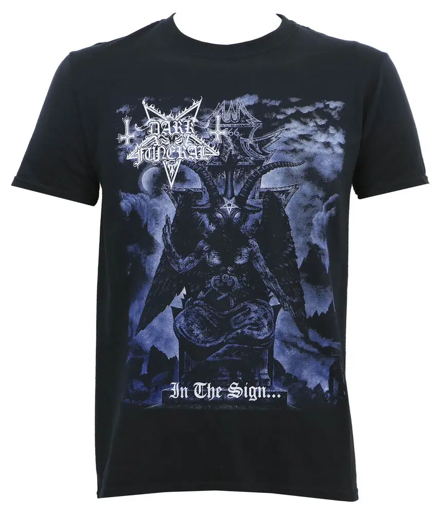 DARK FUNERAL In The Sign Slim-Fit T-Shirt S M L XL 2XL NEW  Unisex T-shirts  brand vintage