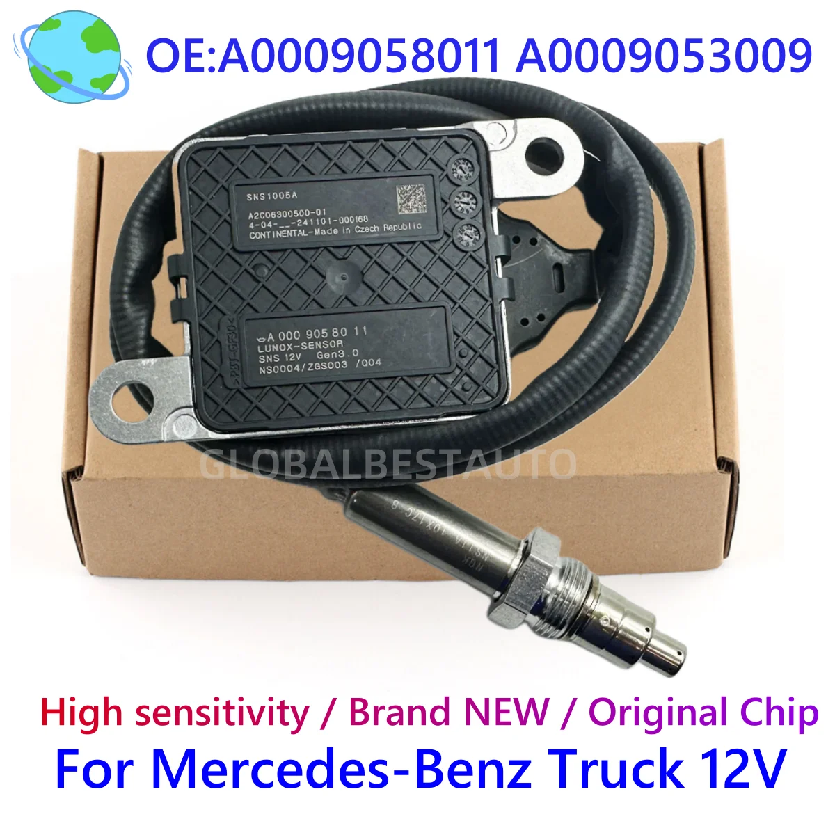 

Датчик NOx (датчик оксидов азота) NGK OEM A0009053009 A0009058011 0009058011 для Mercedes-Benz W213 W222 W238 W257 W447 C200 Vito Sprinter