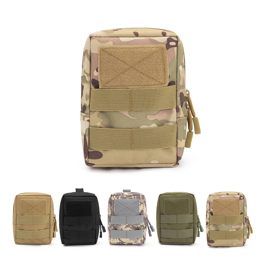 

Molle Pouches 600D Small Tactical Waist Bag Water-Resistant Utility EDC Phone Bottle Pouch Men for Outdoor Backpack Attachments