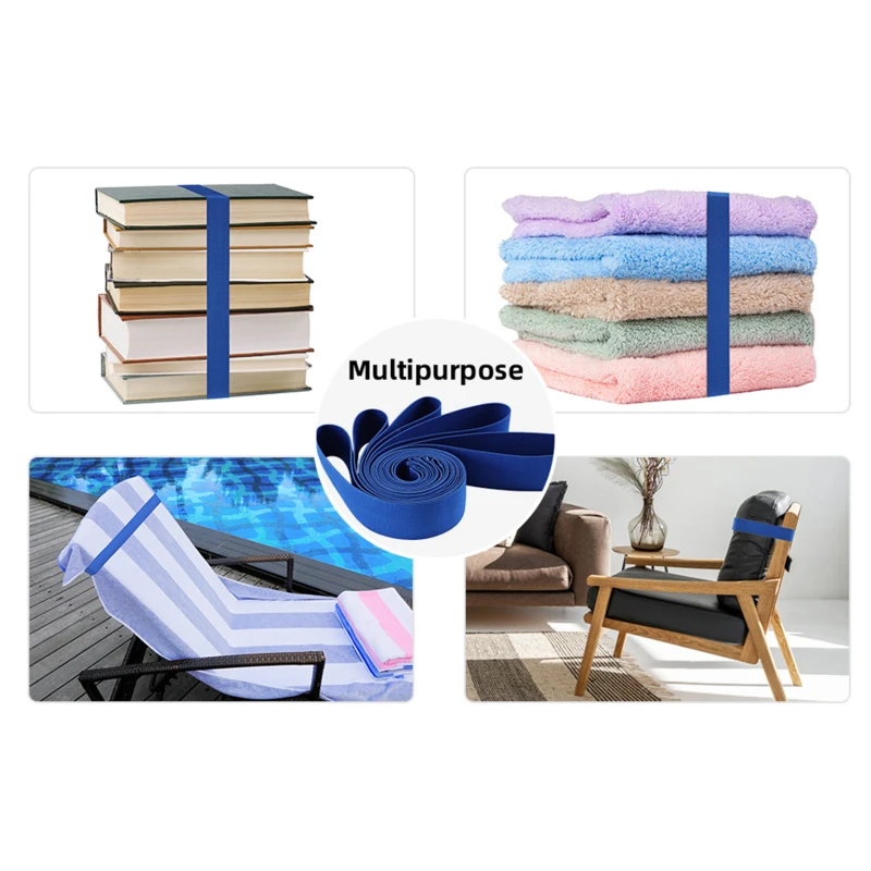 Fixed Straps Chair Beach Towel Clips Colorful Outdoor Elastic Towel Clips Towel Clips With Elastic Straps Accessories