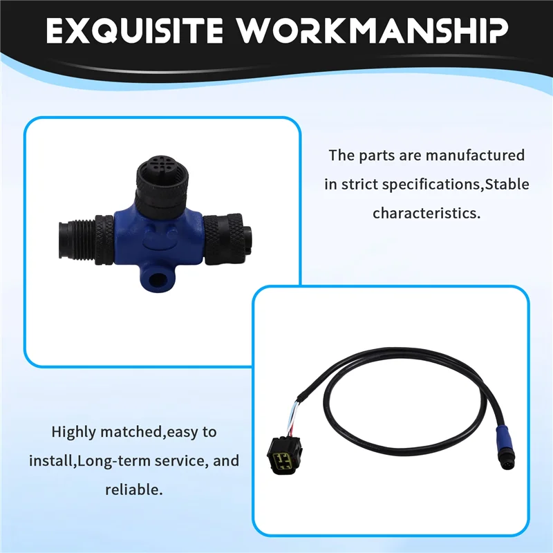 

【New User Coupon】Engine Interface Cable For Yamaha NMEA 2000 Outboards 06653-ZZ3-760HE,6-Pin,For Lowrance Simrad B&G Navico Garm