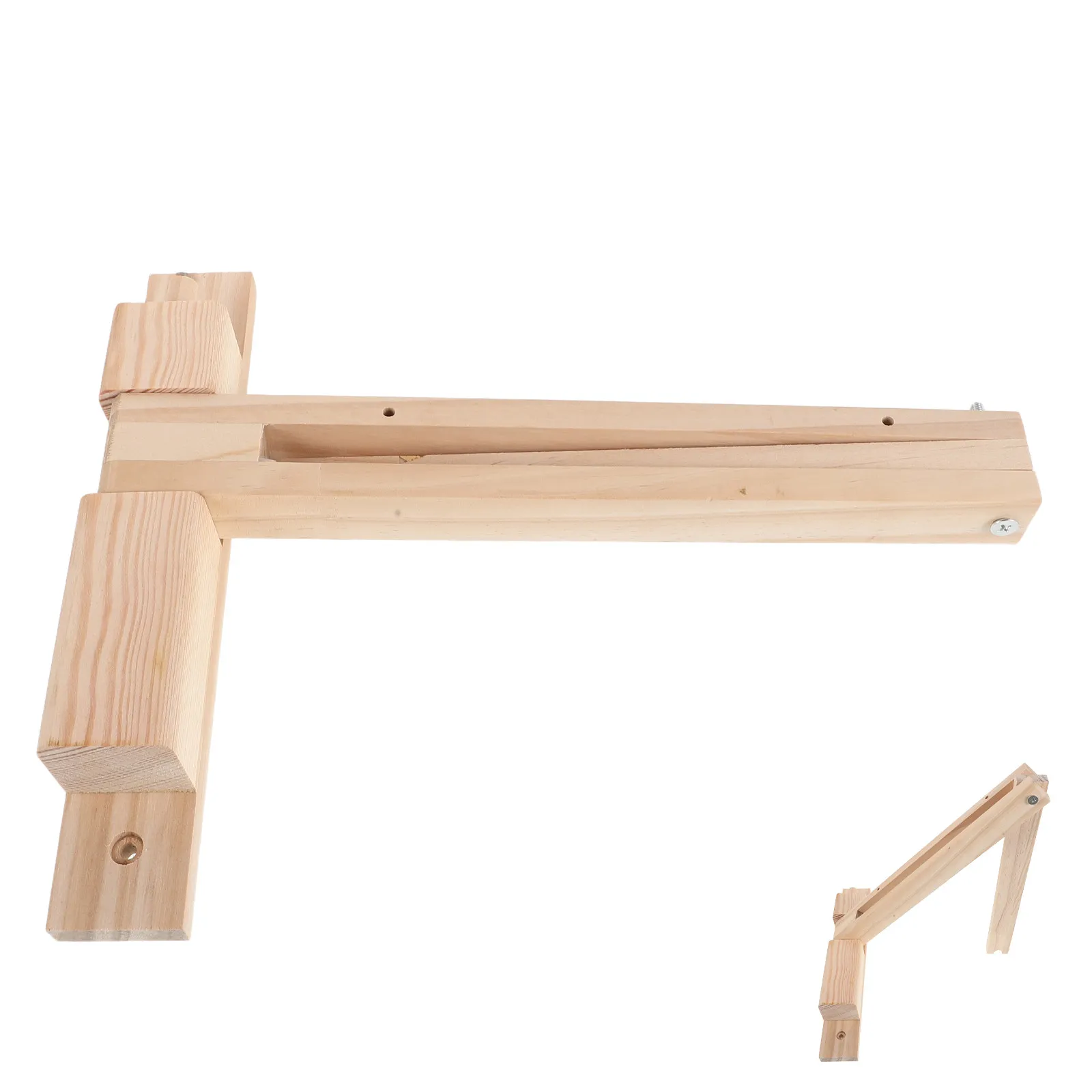 Wall Mount Wooden Sconce Bracket, Adjustable Folding Wood Bracket For Hanging Pendant Light Lamp Fixture Decorative Light Hanger